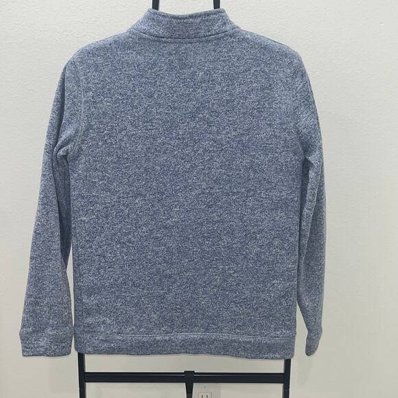 Crown & Ivy Kids Boy's XL 1/4 Zip Mock Neck Blue Pullover Sweater - Picture 3 of 4